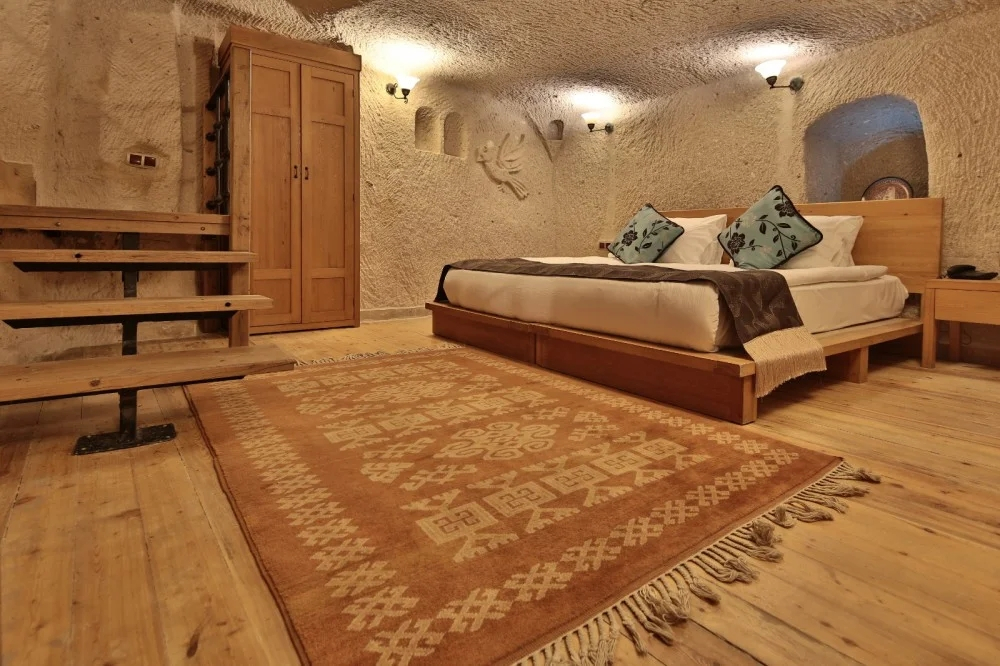 Двухместный люкс Cave Honeymoon двуспальная кровать в La Casa Cave