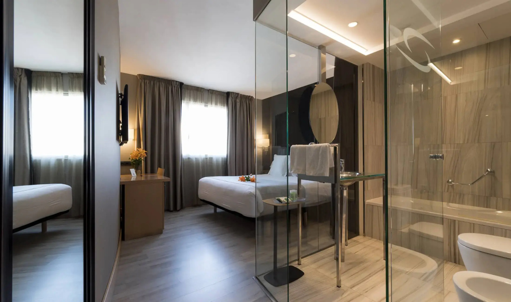Hotel Plaza Coruña - Chambres