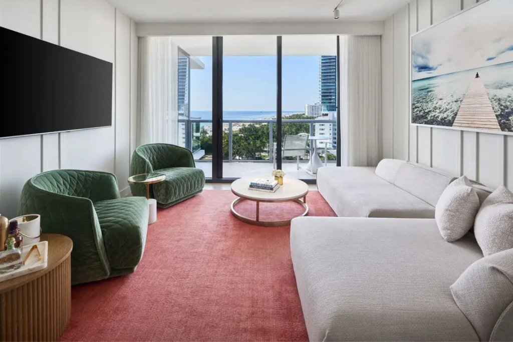 W South Beach - Chambres