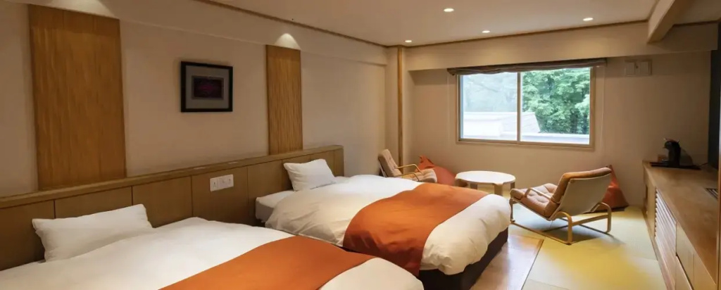 With Tatami Area Double room (twin beds)