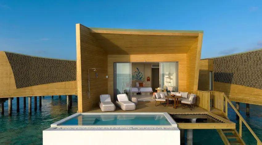 Mirage Double Overwater Pool Villa with sunrise view
