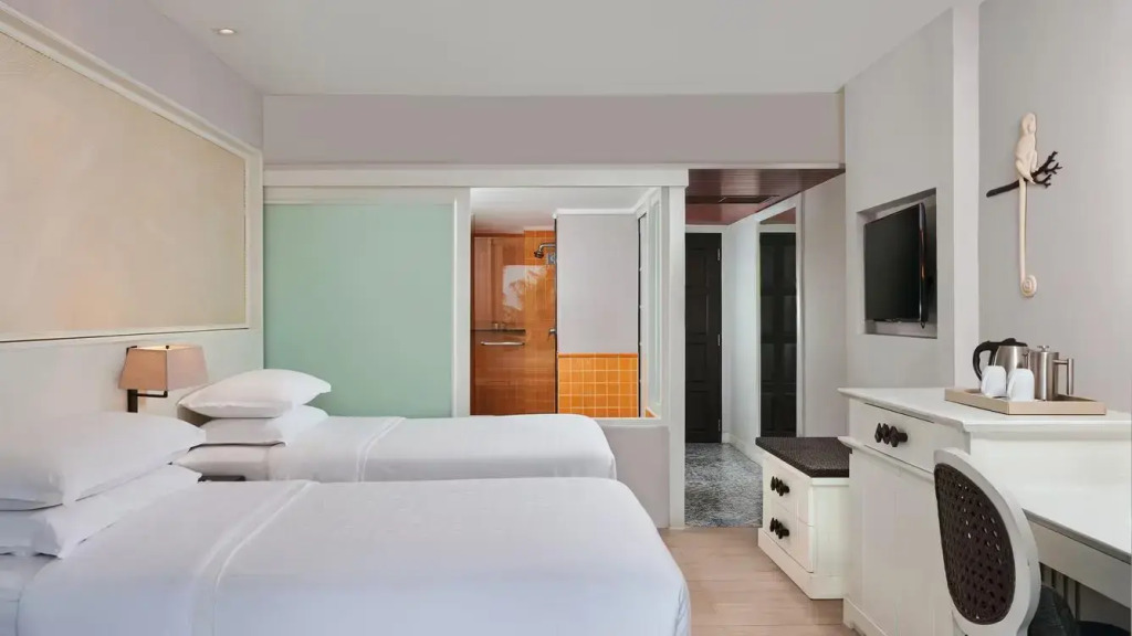 Двухместный номер с балконом и с видом на море 2 отдельные кровати в Sheraton Samui Resort