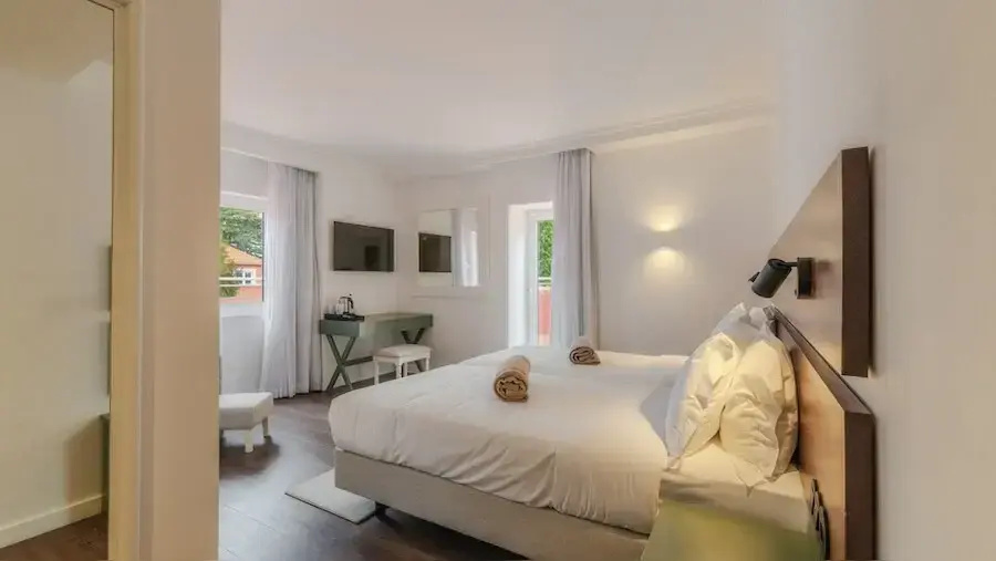 Double room with balcony and with garden view (twin beds)