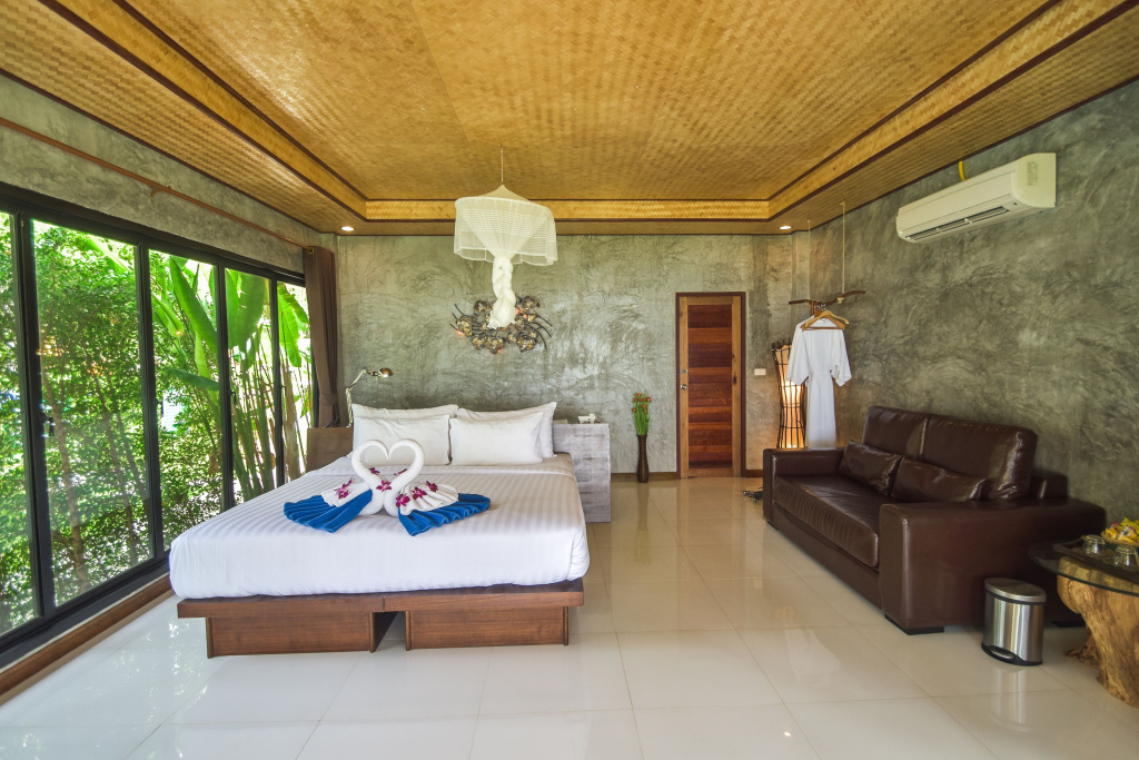 Double Villa beachfront (full double bed)