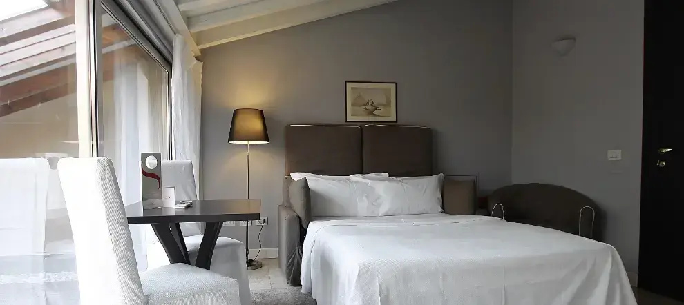Double Duplex Suite with balcony and with garden view (full double bed)