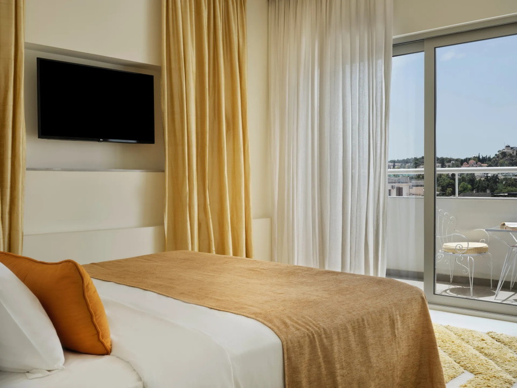 Double Suite with Acropolis View (full double bed)