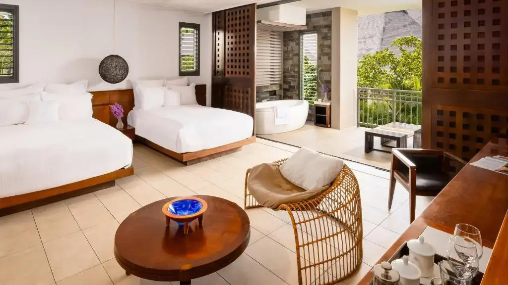 Quadruple room with garden view