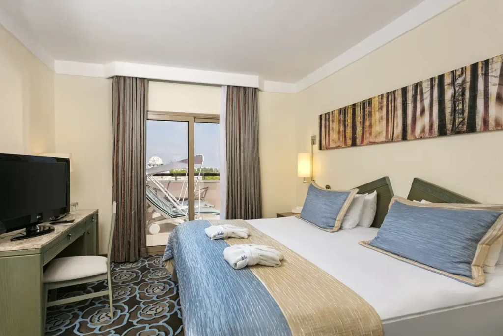 Double Junior Suite with pool view (full double bed)