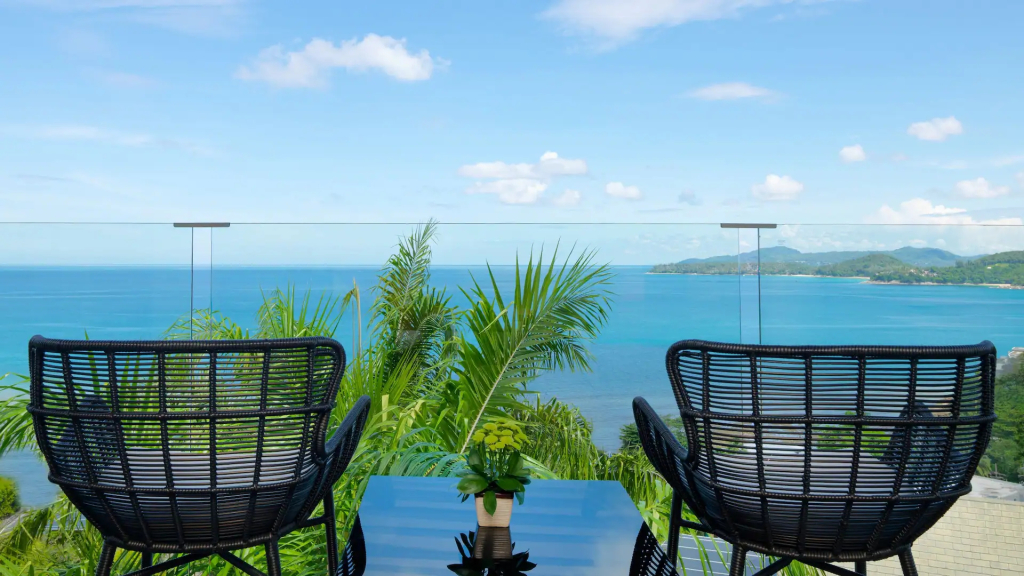 Двухместный люкс Hilltop с видом на океан двуспальная кровать в Hyatt Regency Phuket Resort