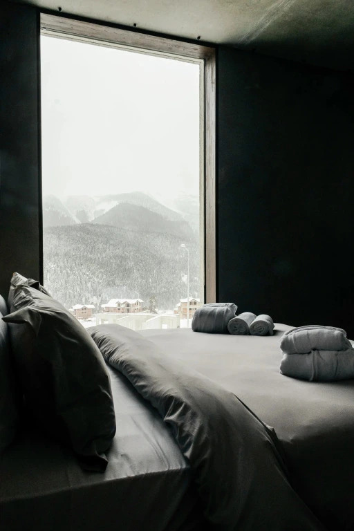 Двухместный номер Супериор с видом на горы двуспальная кровать в Moon2