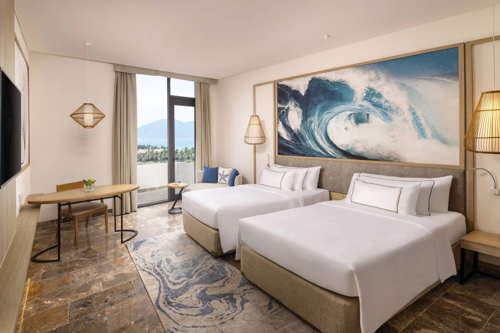 Premium Double room with partial ocean view (twin beds)