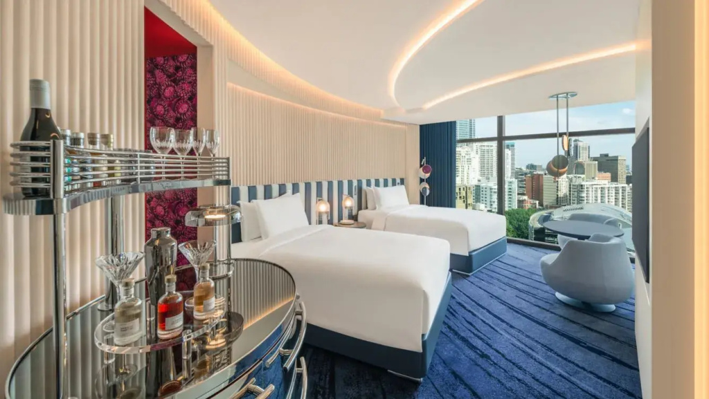 Wonderful Double room with city view (twin beds)