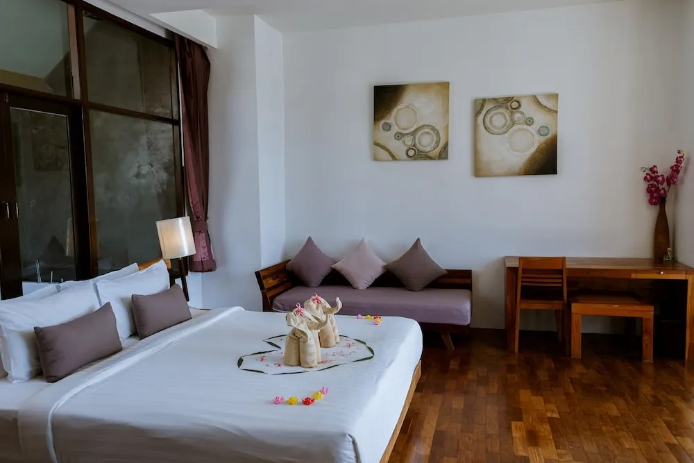 Двухместный номер Deluxe Sweet с видом на море двуспальная кровать в Bundhaya Villas Koh Lipe