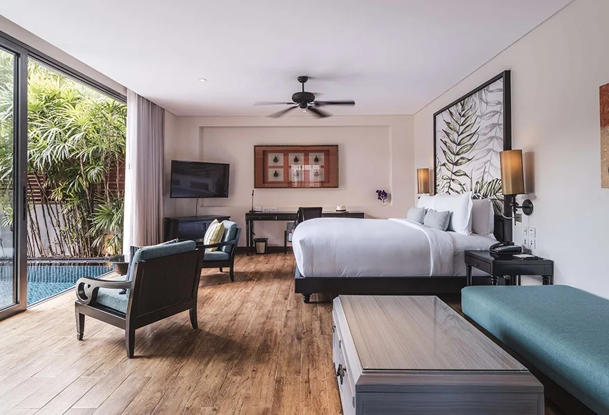 Двухместный номер Pool Pavilion двуспальная кровать в Anantara Mai Khao Phuket Villas