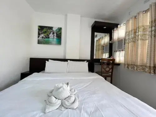 Double Suite with balcony and with pool view (full double bed)