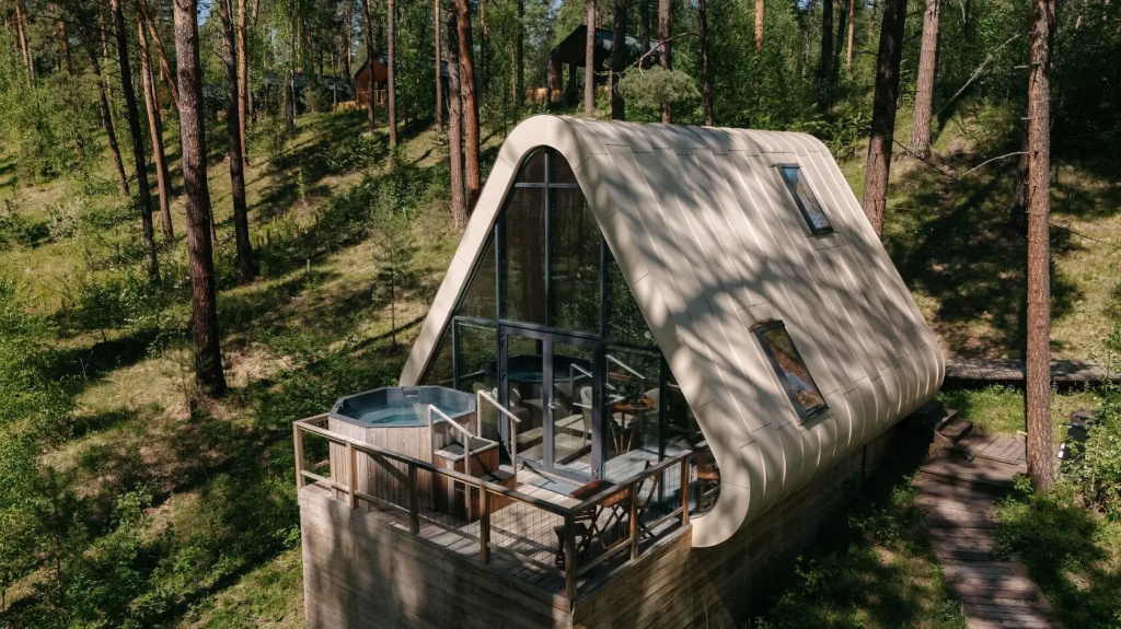 Sky House with forest view