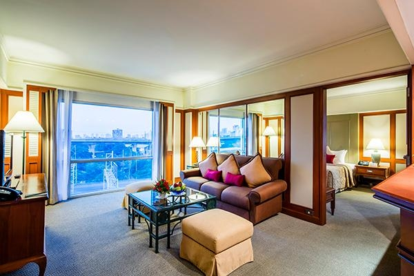 Двухместный люкс двуспальная кровать в Bangkok Palace Hotel