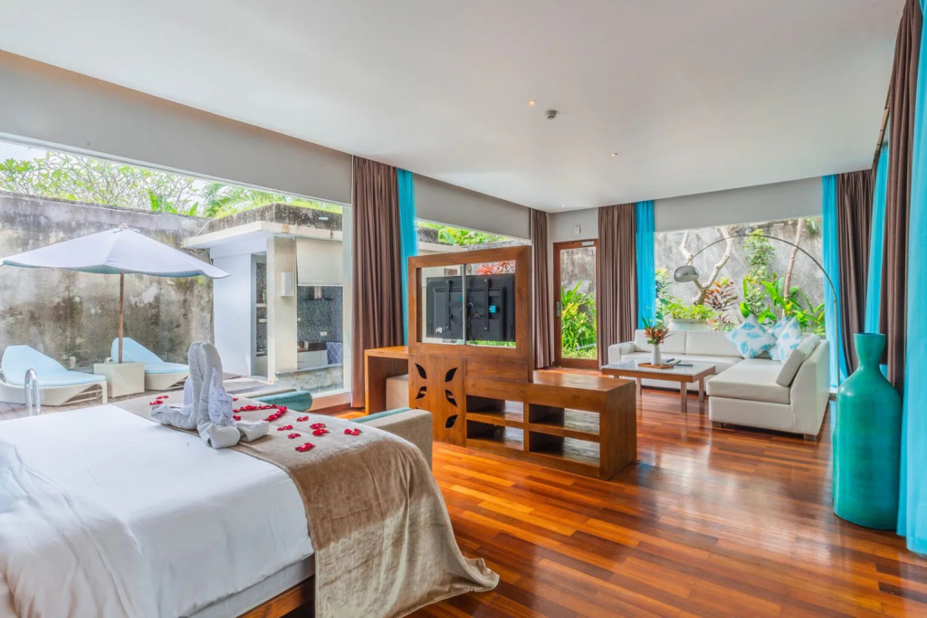 1 Bedroom Spearmint Double Pool Villa (full double bed)