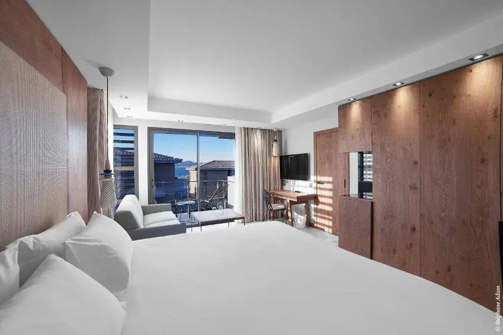 Deluxe Sea Double Wood room (full double bed)