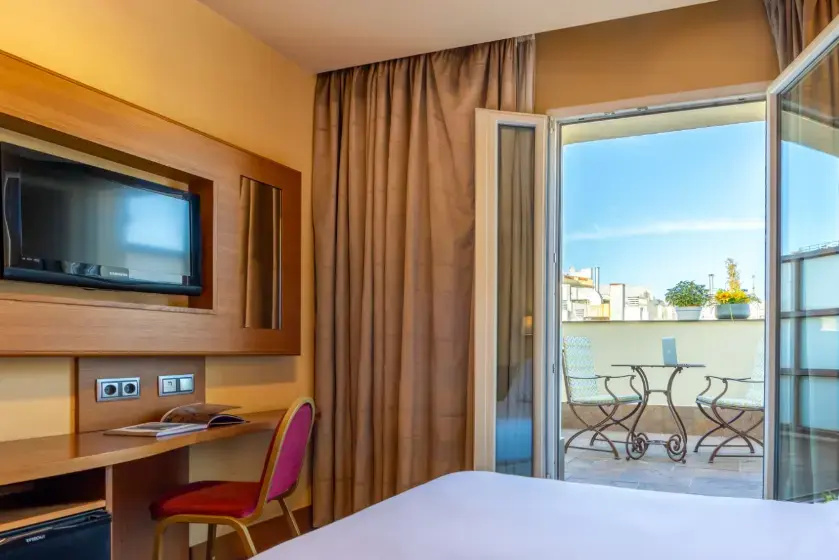 Private Terrace Double room with view (full double bed)
