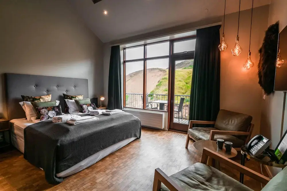 Superior Double room with river view (full double bed)