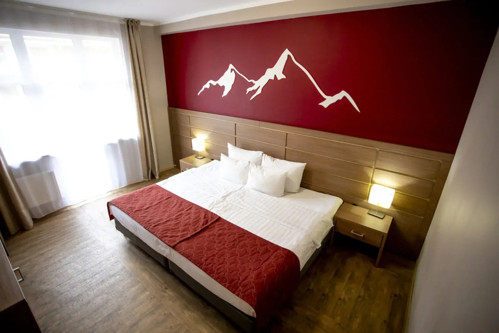 AYS Design Rosa Khutor Hotel Room Type - Standard Extra-Space Double room with balcony full double bed