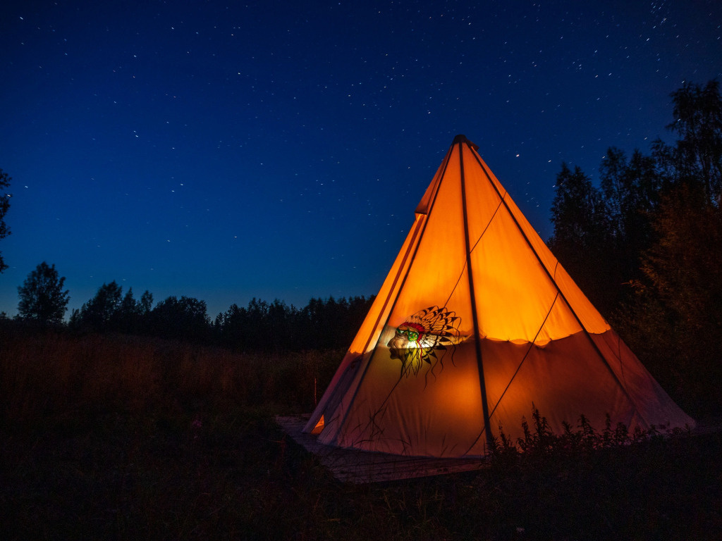Family Tent with view