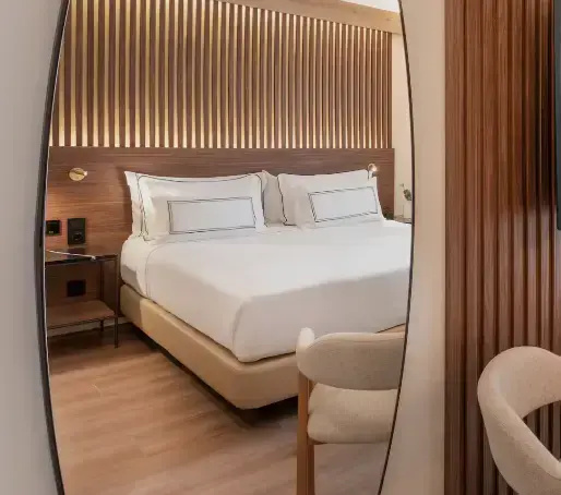 The Level Double room (full double bed)