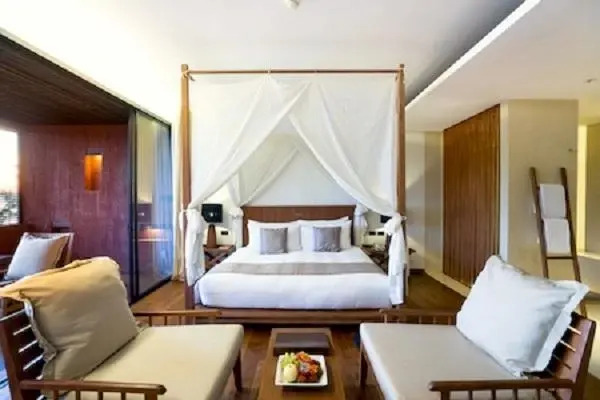 Двухместный номер XL с видом на море двуспальная кровать в Hansar Samui Resort & Spa