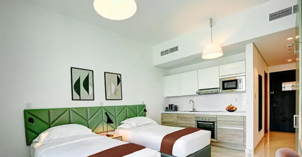 Double Studio with sea view (twin beds)