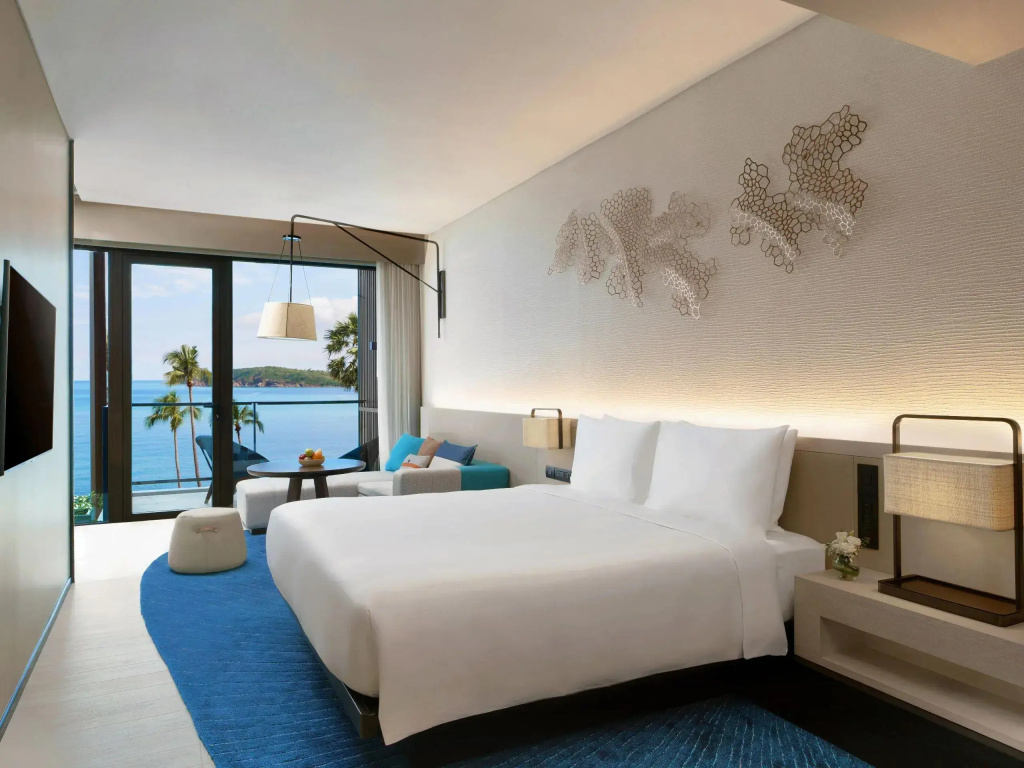Double room with ocean view (full double bed)