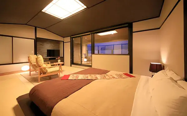 Japanese-Style with Open-Air Bath Double room (full double bed)