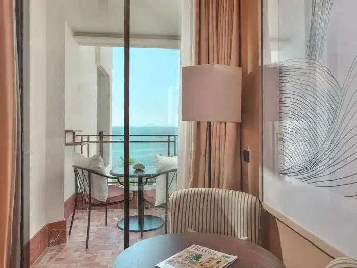 (1)Supreme Double room with side sea view (full double bed) (bed type is subject to availability) at El Fuerte Marbella in Marbella