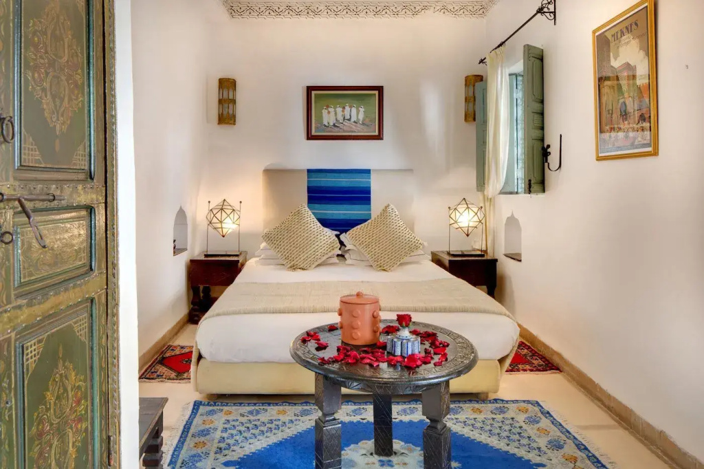 Riad Blanc Double Studio (full double bed)