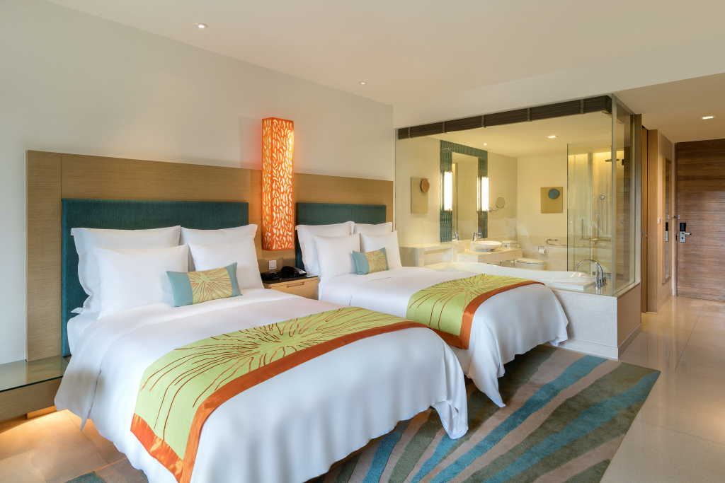 Quadruple room with balcony and with garden view