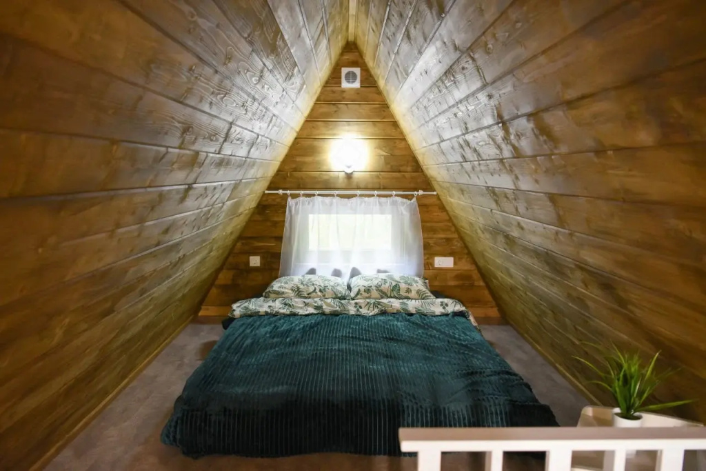 Green Scandinavian Style Quadruple Cottage