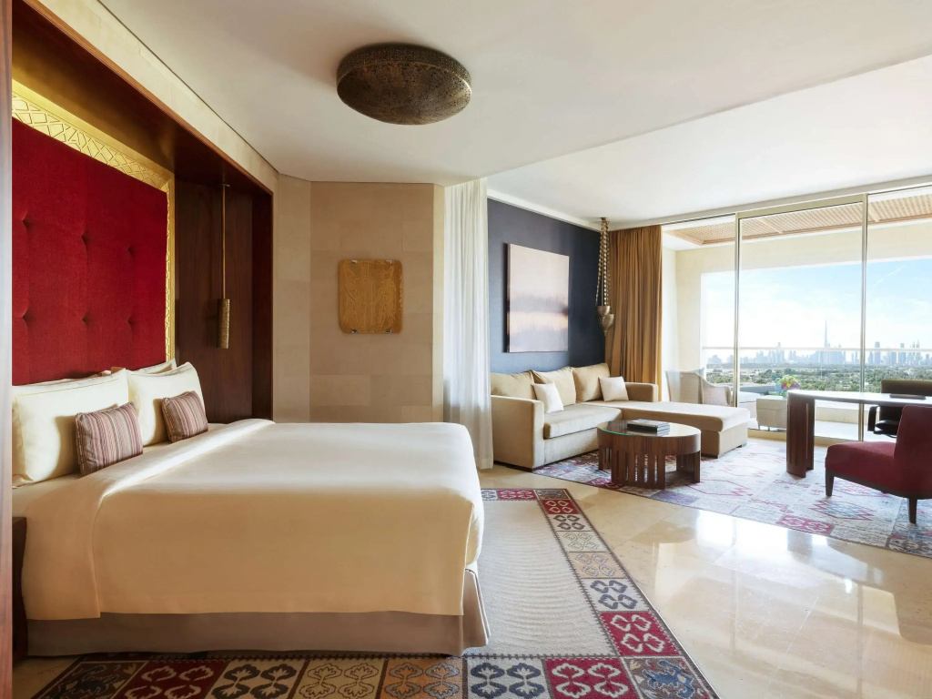 Raffles Club Dubai Skyline Double room (full double bed)