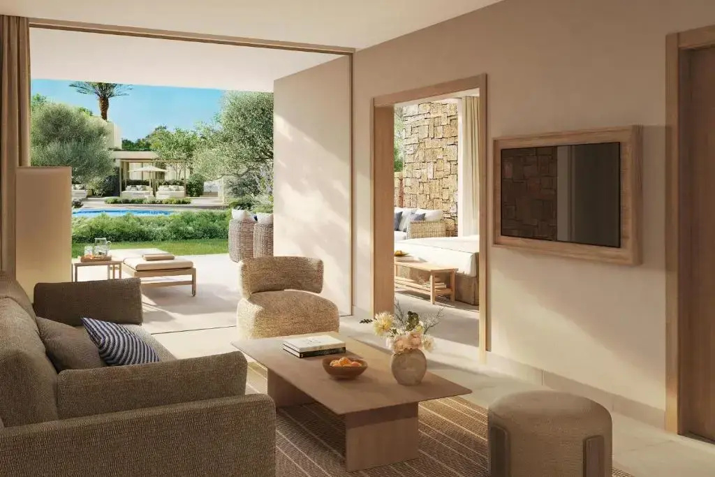 1 Bedroom Double Bungalow Suite with balcony and with garden view (full double bed)