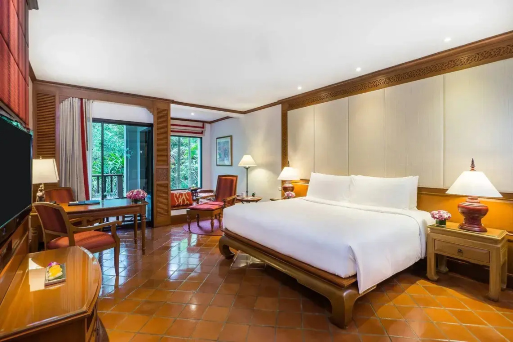 Double room with garden view (full double bed)