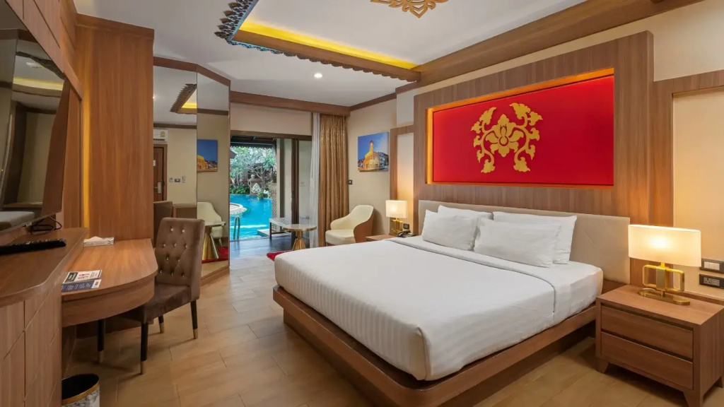 Pool Access Deluxe Premium Double room (full double bed)