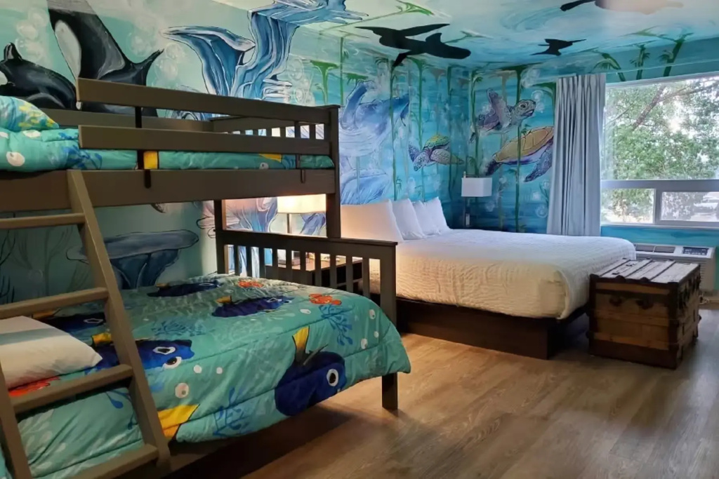Under The Sea Theme Double room (full double bed)