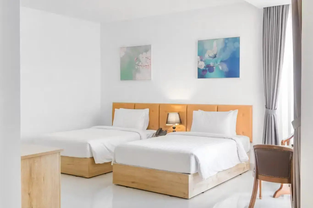 Double Villa with garden view twin beds