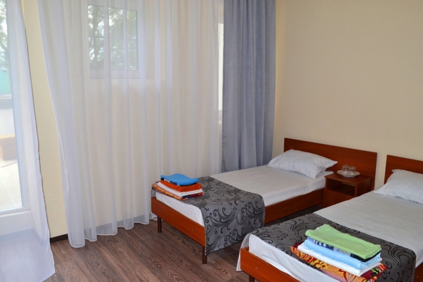 Двухместный номер в корпусе 2 Стандарт ПК с балконом 2 отдельные кровати в Колхида