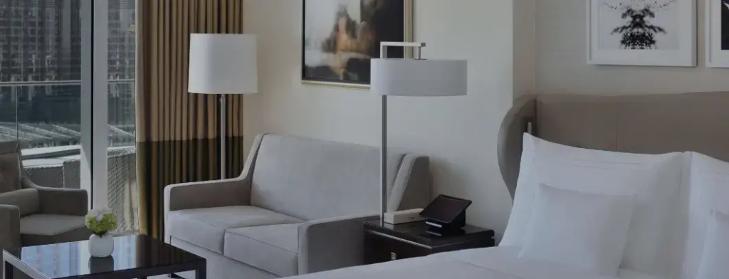 Grand Club with Partial Burj view Double room (twin beds)