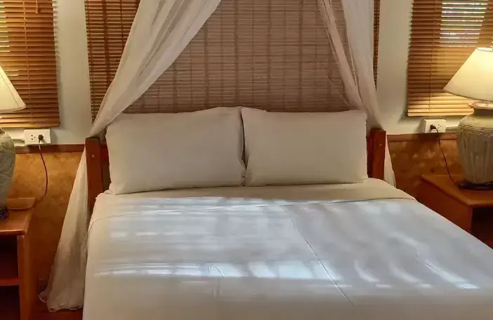 Bamboo Fan Double room with garden view (full double bed)