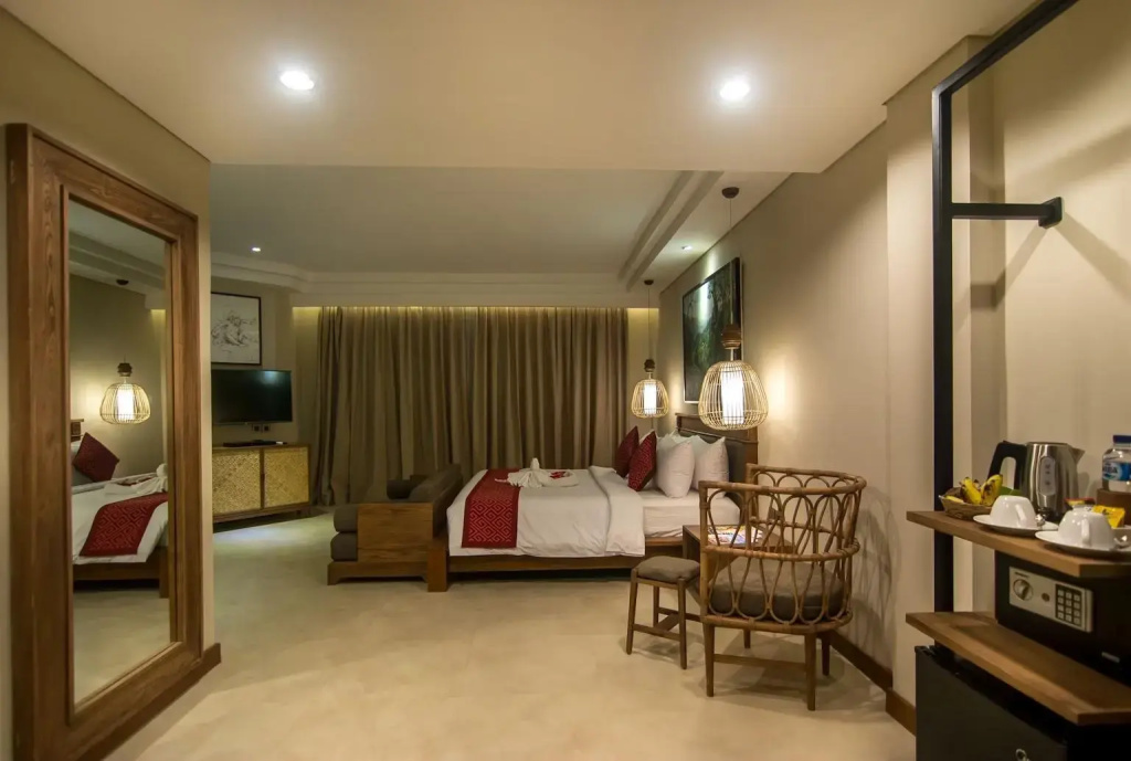 Double Suite with lagoon view (full double bed)