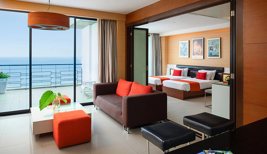 Люкс Royal с 2 комнатами oceanfront в Отель The Zign Hotel