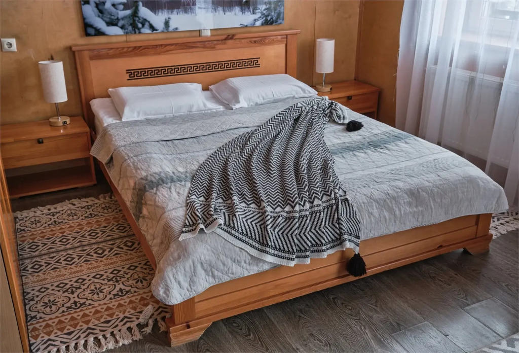 Двухместный номер Делюкс с камином двуспальная кровать в Сарай Сараев