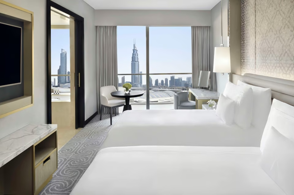 Двухместный номер Deluxe с видом на город 2 отдельные кровати в Kempinski Central Avenue Dubai