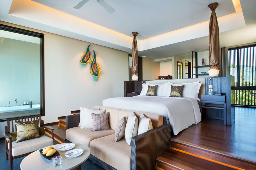 Двухместный люкс Grand c 1 комнатой с видом на океан двуспальная кровать в Vana Belle, a Luxury Collection Resort, Koh Samui